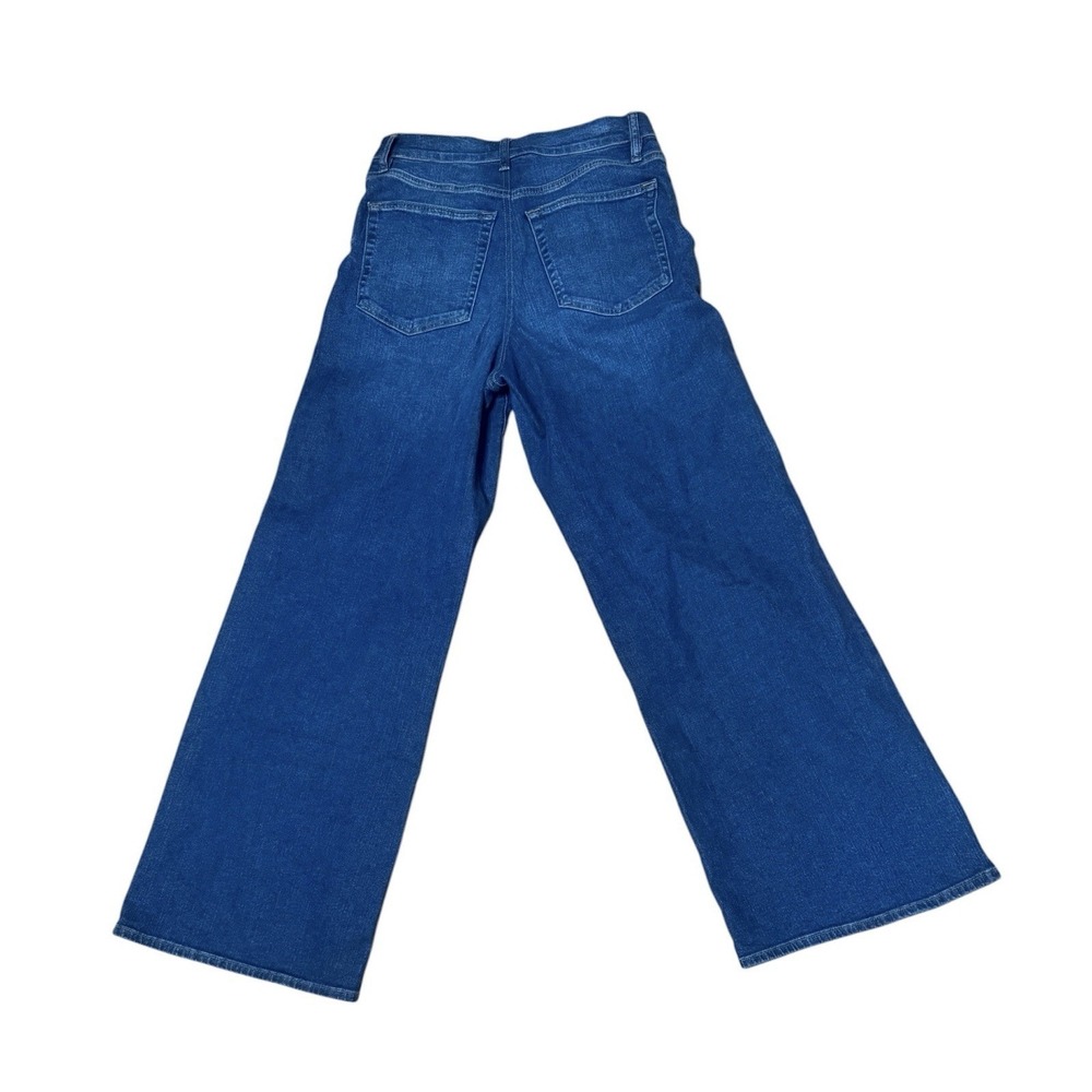 FRAME Le Slim Palazzo Wide Leg High Rise Jeans in Kinmount Preppy Sz 30-$248 - Picture 5 of 7